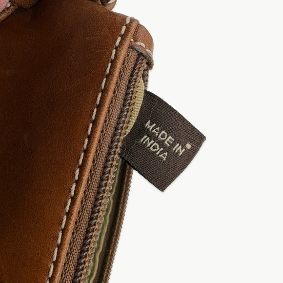 Vintage Y2K Coach Leather Small Zipper Wristlet Wallet | Brown | Silver Hardware - Picture 9 of 10